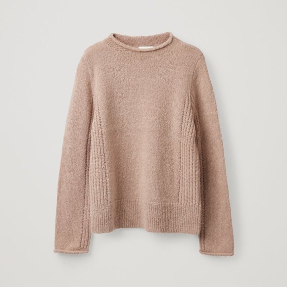 COS Beige Wool-Alpaca Knitted Sweater - Picture 2 of 6